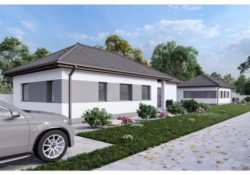 Eladó 93m2-es tégla ikerház Écsen #1